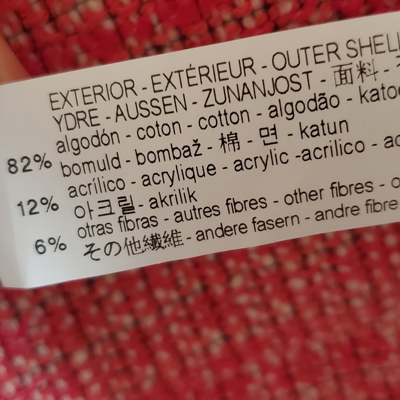 Pink Zara structured 82% Cotton, great quality coat, pink colour tweed, M - Picture 10 of 10